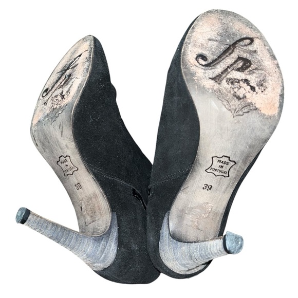 Free People Anthropologie ~ Art to Wear ~ Bl Fairfax Stiletto Ankle Boots - Picture 3 of 5